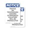 Signmission Posted No Trespassing Logging OSHA Notice Sign, Vinyl Decal, 18in W x 24in L, 2PK OS-2PACK-NS-D-1824-V-17729 - alternate 1